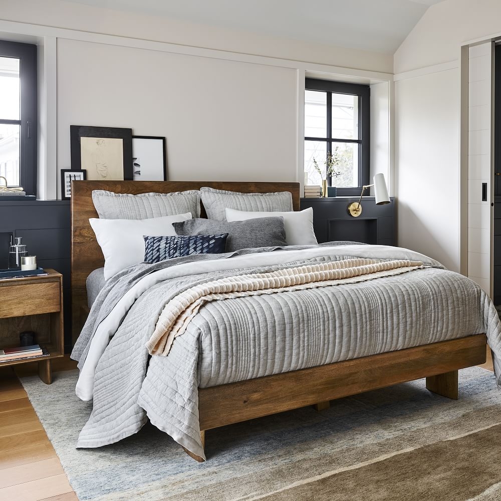Anton solid shop wood bed