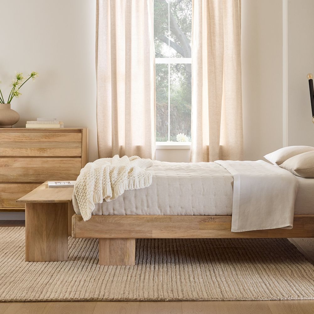 Anton solid top wood bed