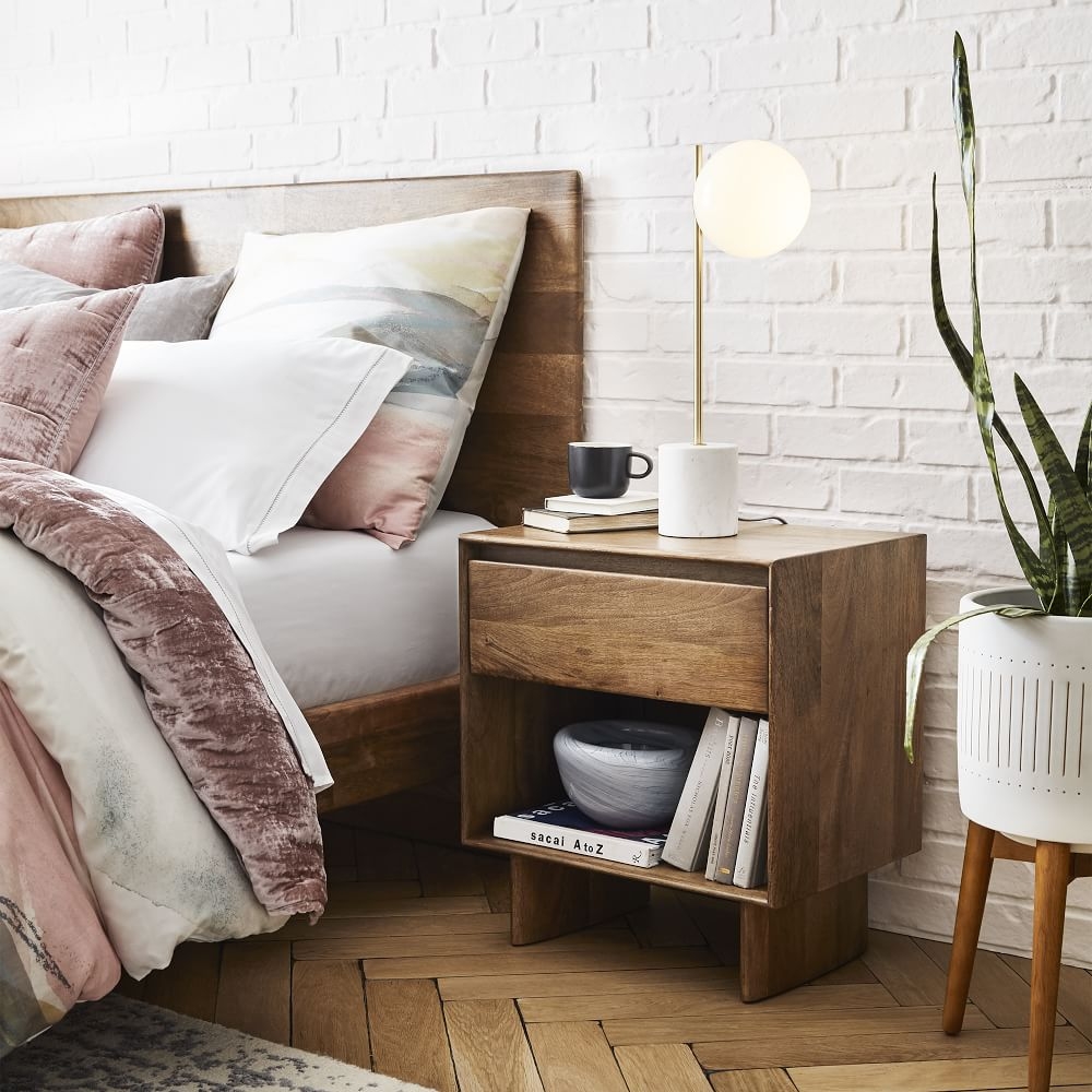 Anton solid wood hot sale nightstand