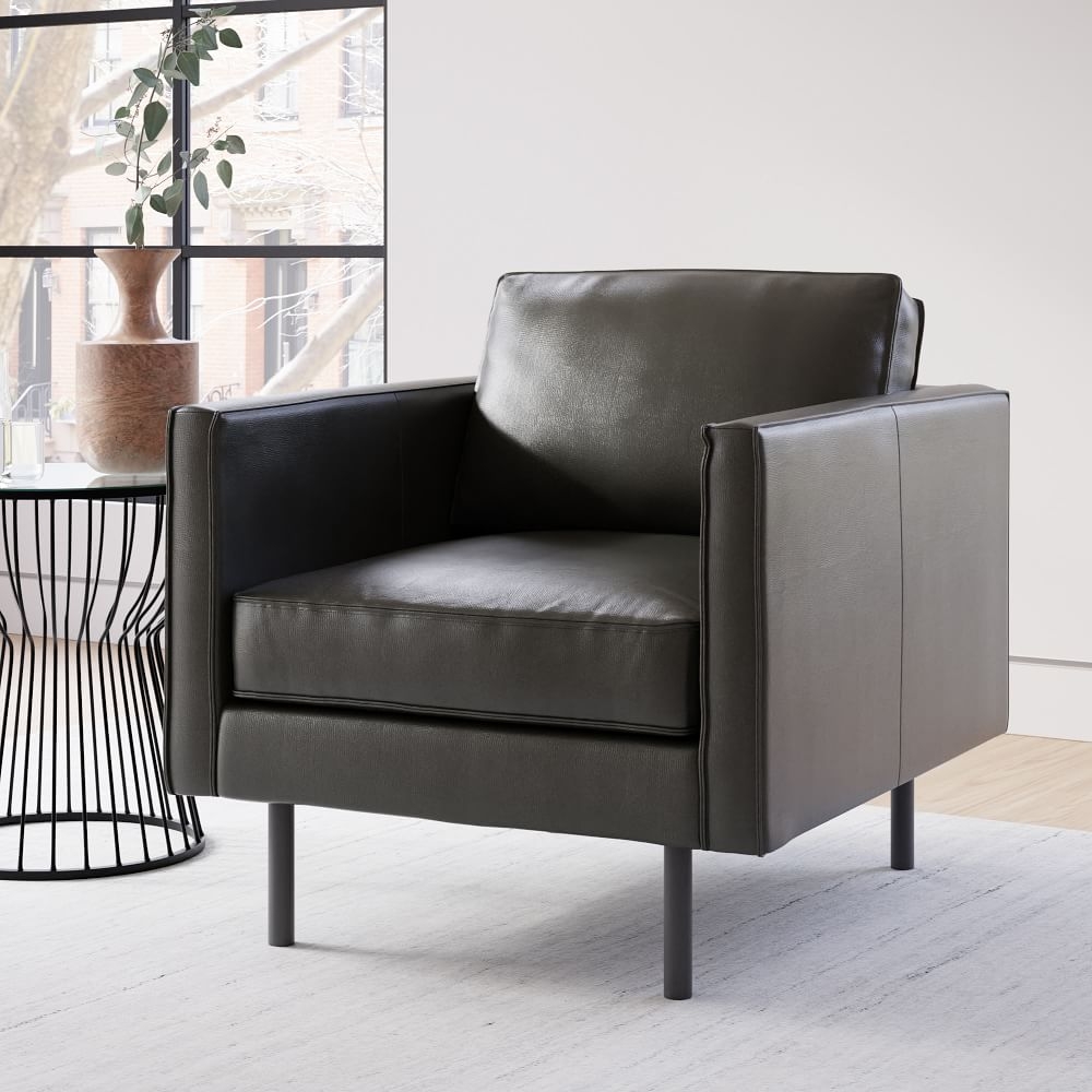 Axel leather armchair new arrivals