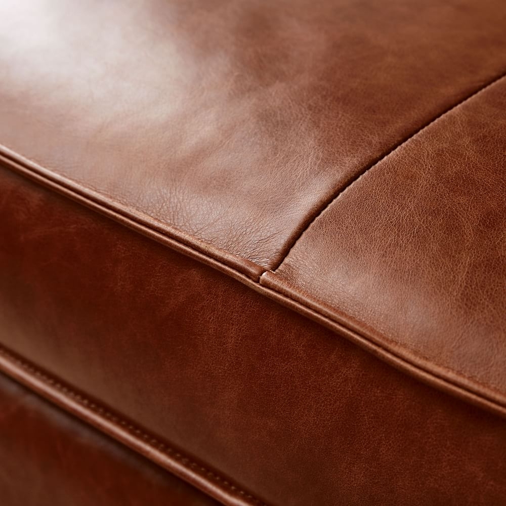Axel leather ottoman hotsell