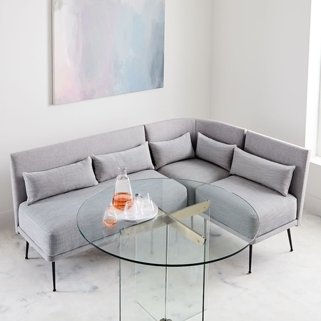 West elm dining banquette cheap