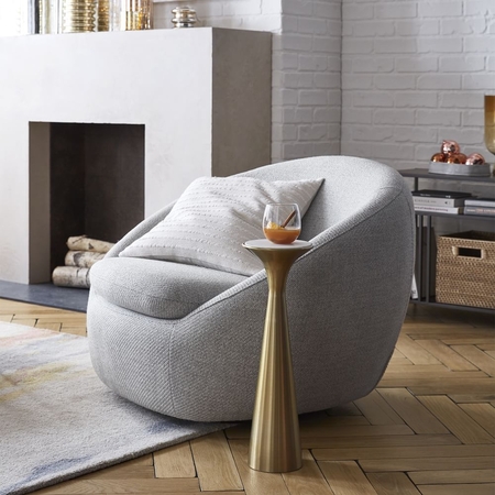 West elm cozy swivel clearance chair