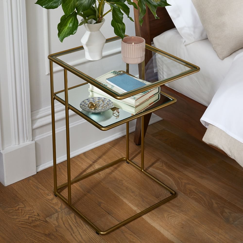Curved nightstand on sale