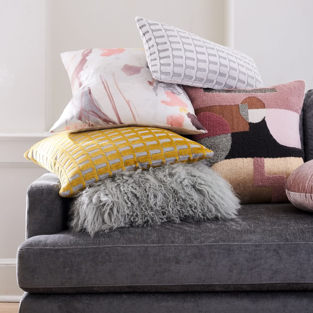 Buy online Cut Velvet Archways Pillow Covers now West Elm Kuwait