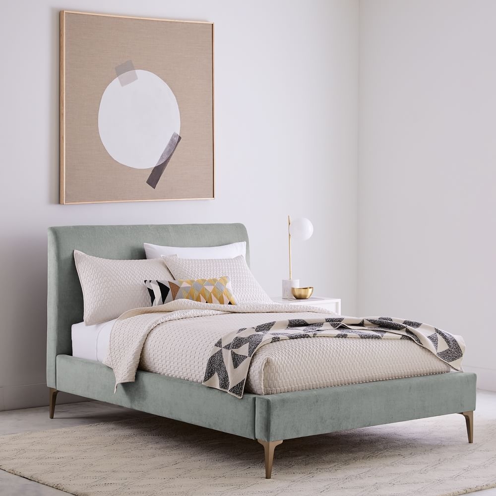 Buy online Andes Deco Upholstered Bed now West Elm Kuwait Kuwait