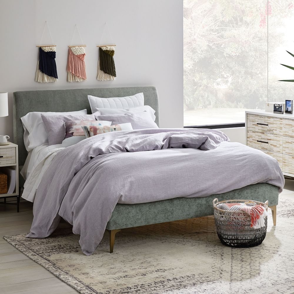 West elm andes online deco headboard