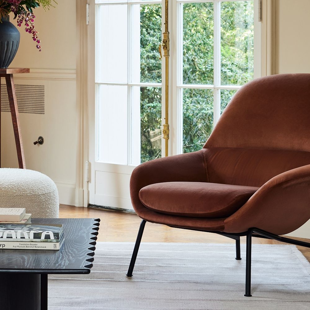 Inez velvet task shop chair