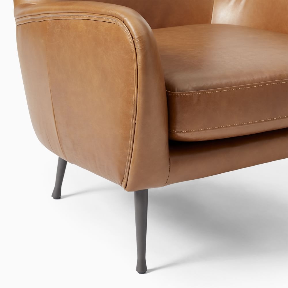 Structube leather shop recliner