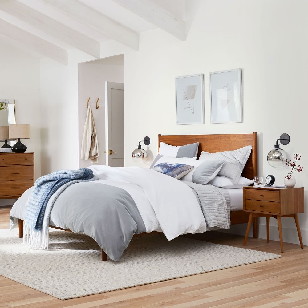 West elm mid clearance century bed acorn