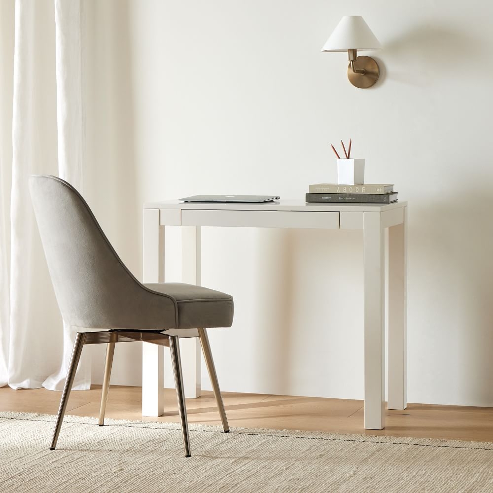 White mid century modern desk chair store