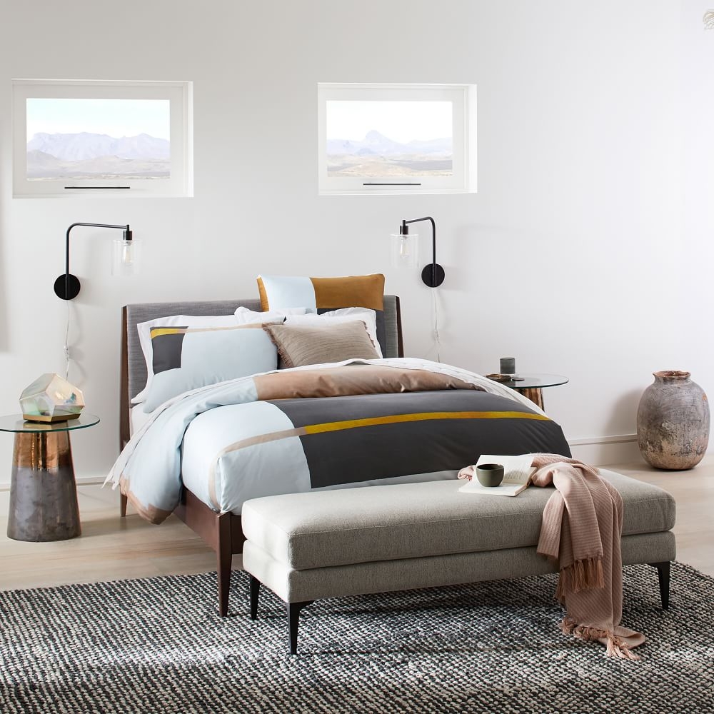 Buy online Modern Show Wood Bed now West Elm Kuwait Kuwait