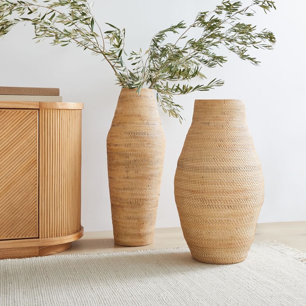 Buy online Modern Weave Floor Vases now West Elm Kuwait Kuwait