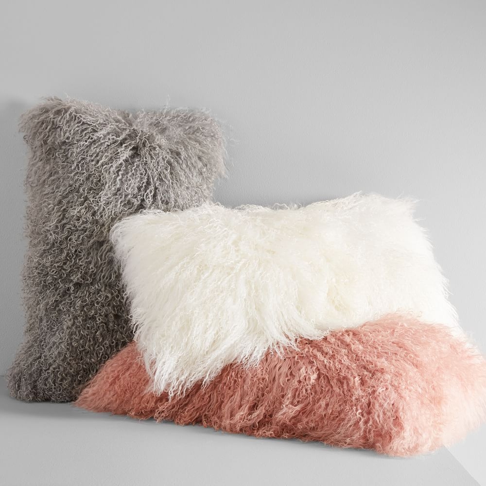 Mongolian lamb pillow covers online