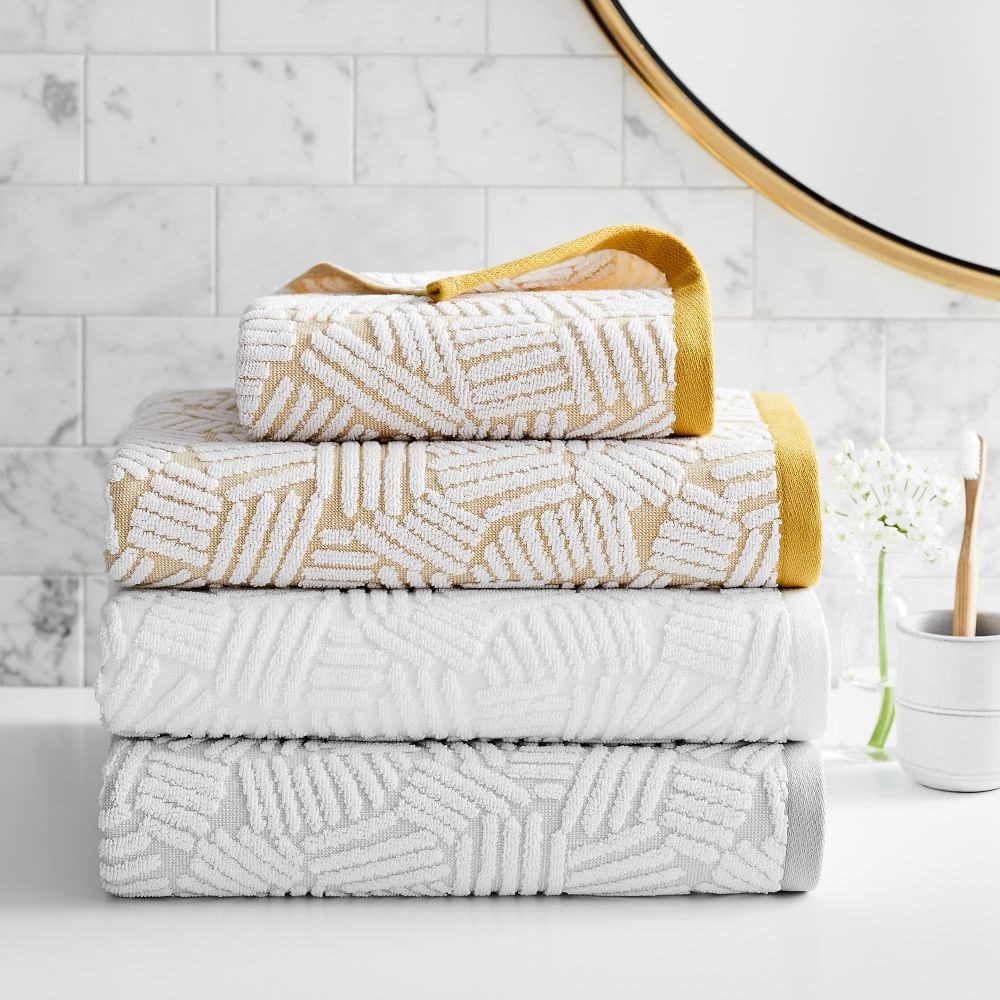 Sculpted towels on sale