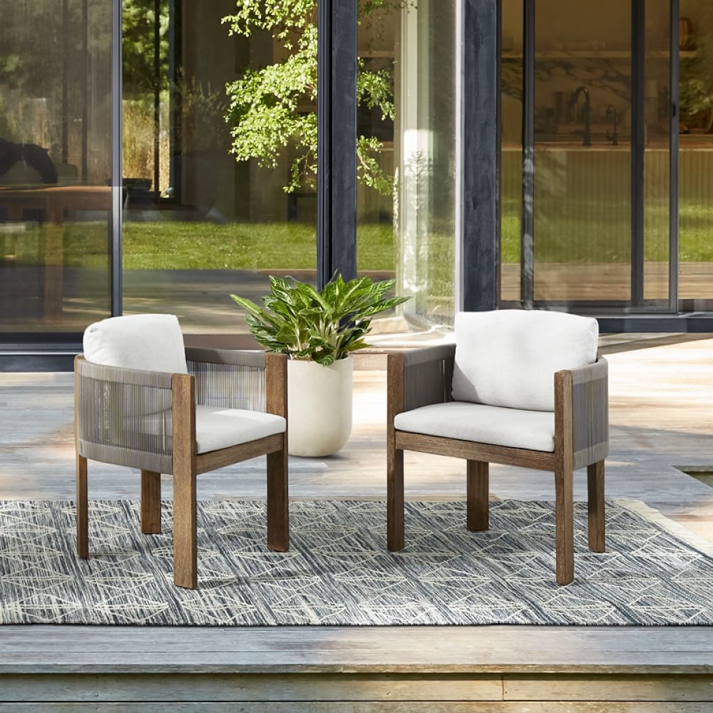 West elm store outdoor dining chairs