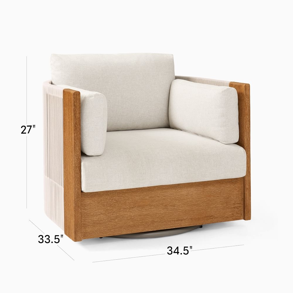 Modern swivel best sale outdoor chair