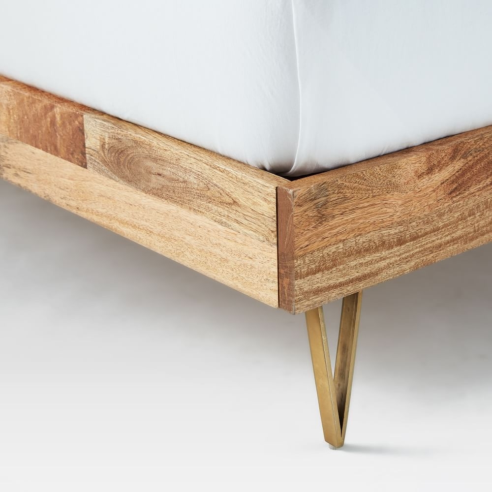 West elm 2025 brass bed