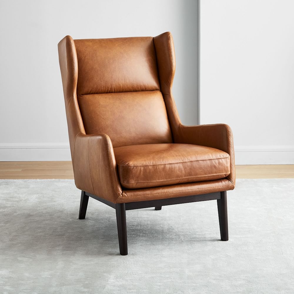 Saddle leather best sale chair