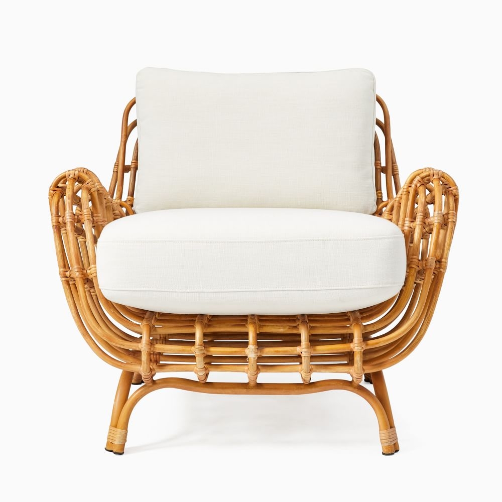 Buy online Savannah Rattan Chair now West Elm Kuwait Kuwait