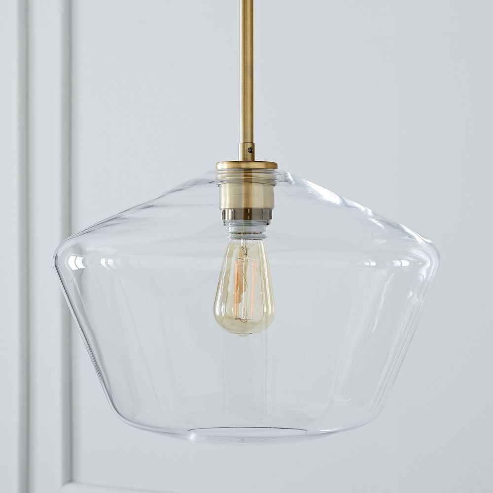 West elm sculptural clearance glass geo pendant