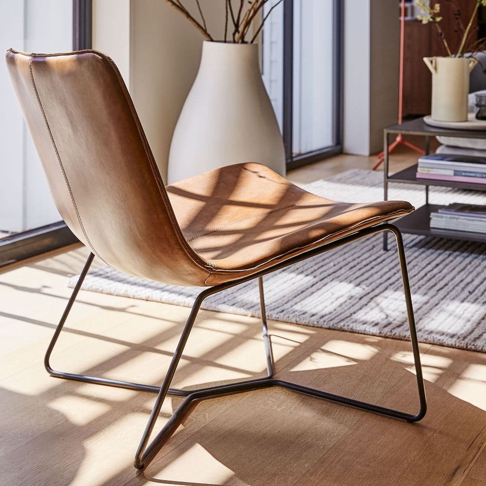 Slope Leather Lounge Chair