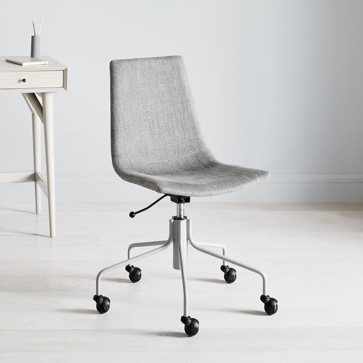 Modern slope upholstered 2025 swivel office chair