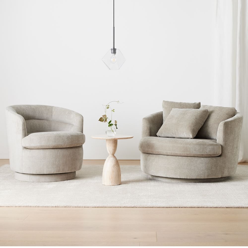 Buy online Viv Swivel Chair now West Elm Kuwait Kuwait