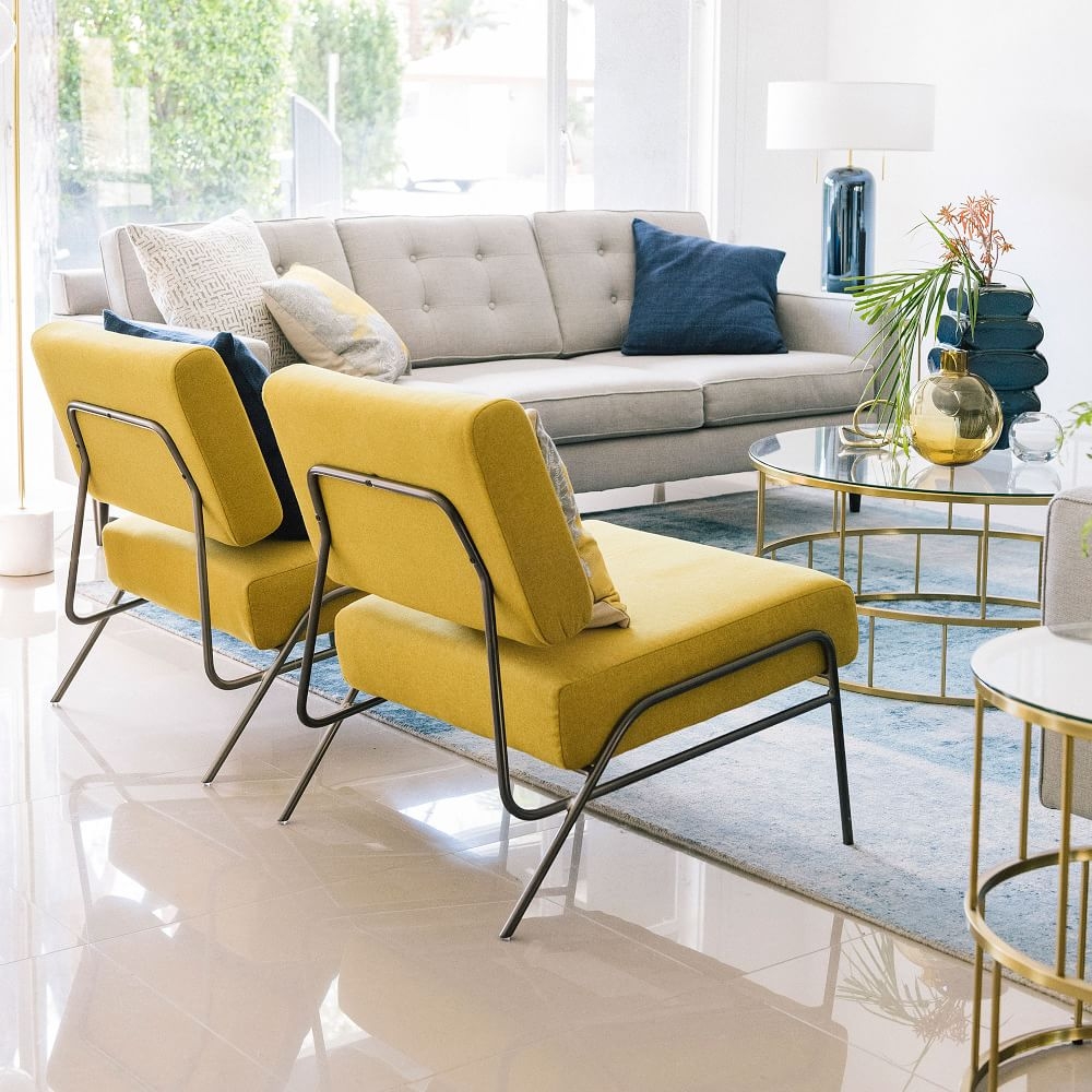 Wire frame slipper chair west elm online