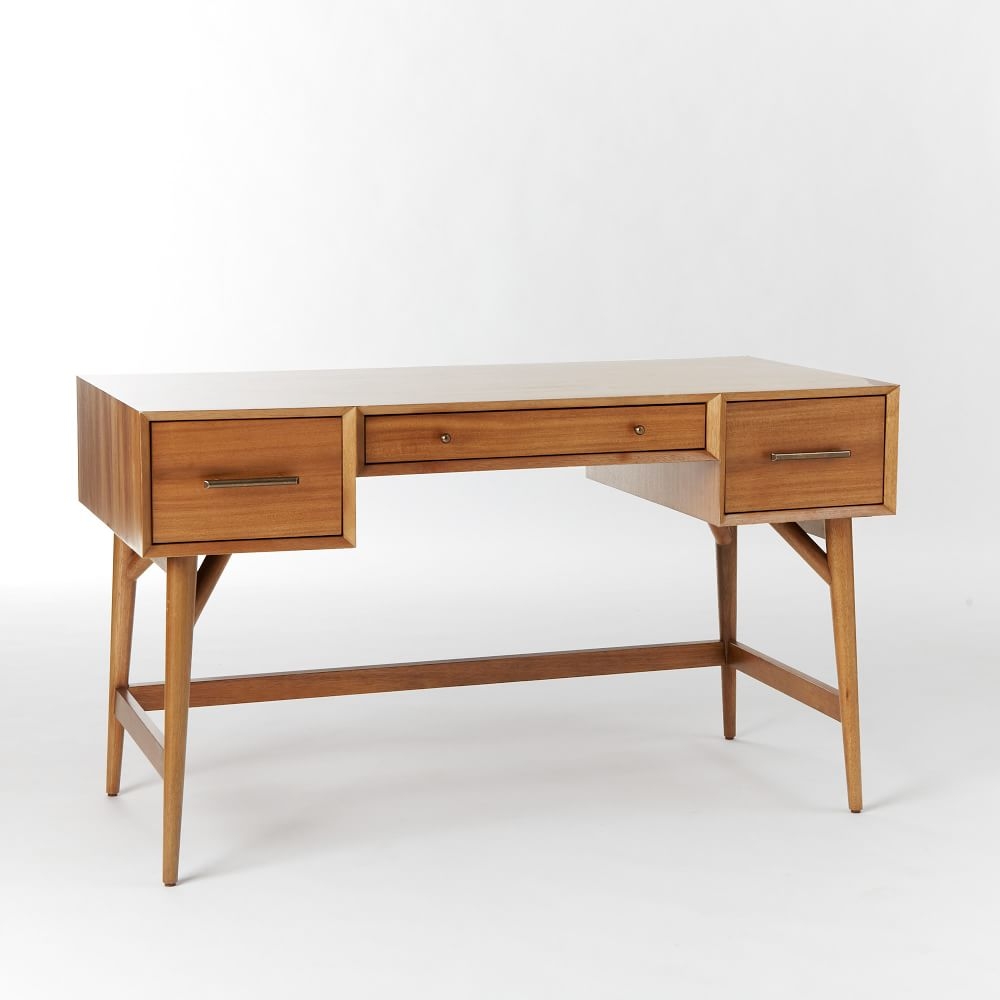 Buy online Mid Century Desk Acorn now West Elm Kuwait Kuwait