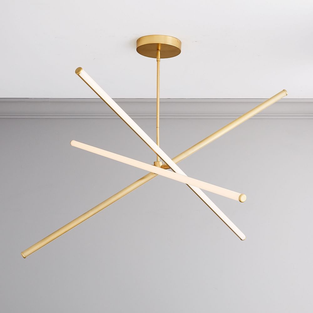Light rods led chandelier west elm new arrivals